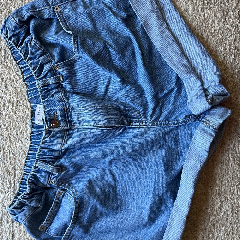 Gianni Bini Blue Jean Shorts Distressed Casual